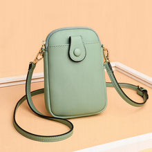 Load image into Gallery viewer, Fall/Winter Crossbody Casual Soft Leather Vertical Mobile Phone Bag
