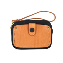 Load image into Gallery viewer, Japan and South Korea New Vegetable Tanning Leather Wrist Strap Storage Bag
