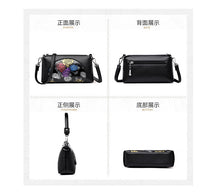 Load image into Gallery viewer, Ethnic Style Flower Hand-Held Middle-Aged Mother Soft Leather Pouch Small Bag
