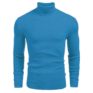 Foreign Trade Men's High Collar European and American Long Sleeve Pullover Sweater