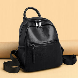 Women's Elegant Simple All-Match Leather Backpack