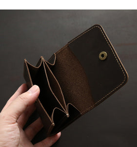 Men's Casual Youth Short Leather Wallet