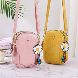 Mini Cute Mobile Phone Bag with Change and Key for Walking