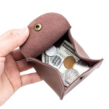 Load image into Gallery viewer, Genuine Leather Made Korean Mini Large Capacity Purse Coin Bag
