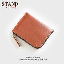 Load image into Gallery viewer, Retro Men&#39;s Ultra-Thin Wallet Youth Horizontal Crazy Horse Leather
