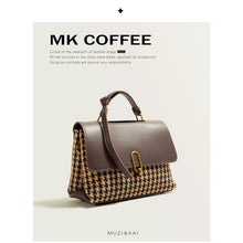 Load image into Gallery viewer, Houndstooth Muzi Autumn All-Match Shoulder Bag
