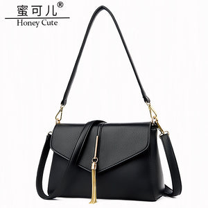 Fashion Flip Crossbody Mother Soft Leather Pouch Small Bag