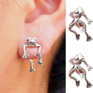 Cute Frog Earrings 2021 Trend Funny Animal Earrings for Women Girls Stud Earrings Statement Earring  Ear Piercing Jewelry Gifts