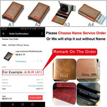 Load image into Gallery viewer, DIENQI Rfid Card Holder Men&#39;s Wallets Slim Small Male Leather Wallet Mini Pocket Money Bag Women Walet Valet Carteira Masculina
