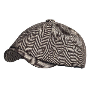 Peaky Blinders Hat Men&#39;s Newsboy Hats Vintage Herringbone Octagon Cap Women Berets Gatsby Flat Hat British Painters Hats Soft
