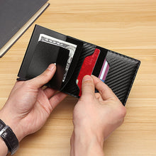 Load image into Gallery viewer, DIENQI Rfid Card Holder Men&#39;s Wallets Slim Small Male Leather Wallet Mini Pocket Money Bag Women Walet Valet Carteira Masculina
