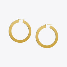 Load image into Gallery viewer, Enfashion Vintage Large Hoop Earrings Matte Gold color Earings Stainless Steel Circle Earrings For Women Jewelry oorbellen
