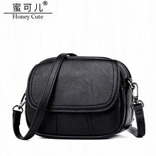 Load image into Gallery viewer, Small round Bag Mini Crossbody Fashion Soft Leather Zip
